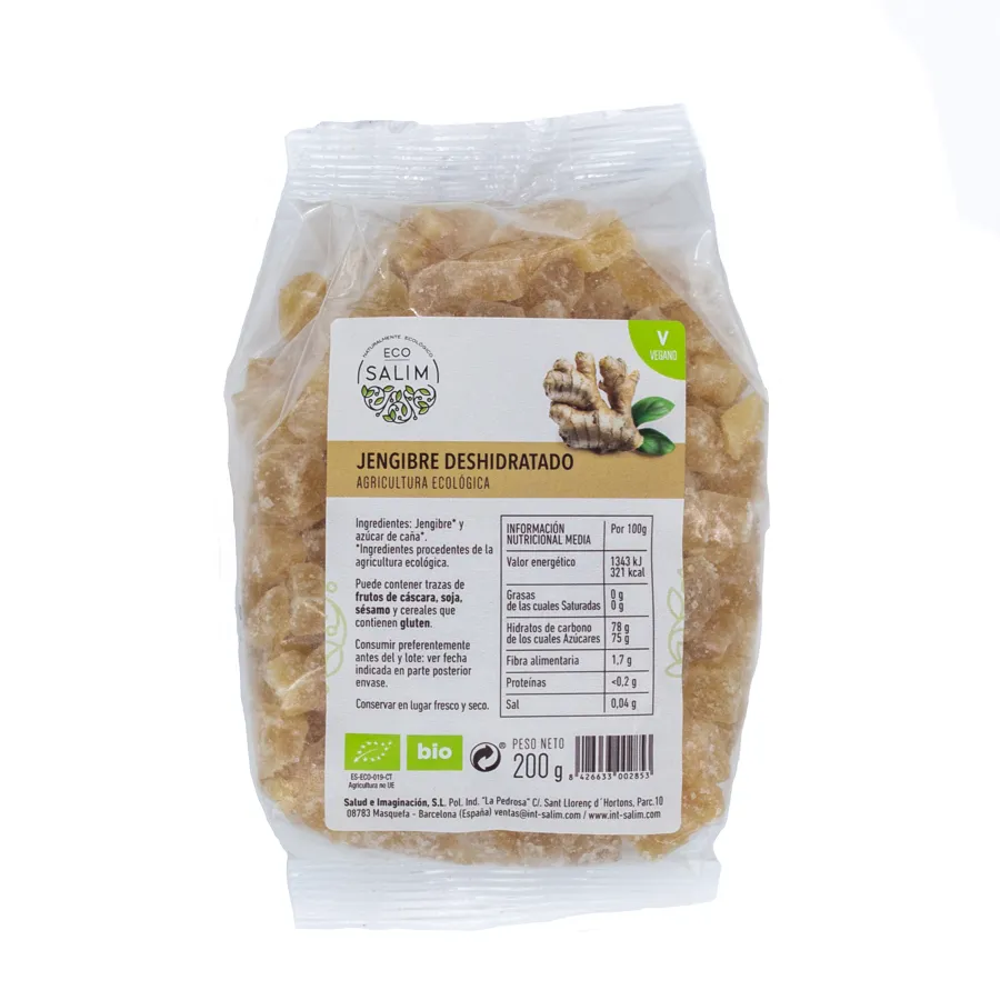 Jenjibre deshidratado BIO 200 g, Ecosalim