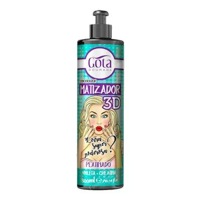 Matizador 3D - platinado 300 ml, Gota Dourada