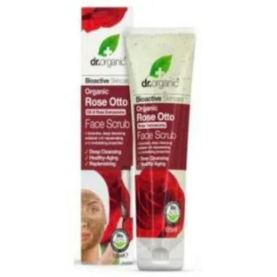 Exfoliante facial rosa de damasco 125 ml, Dr. Organic
