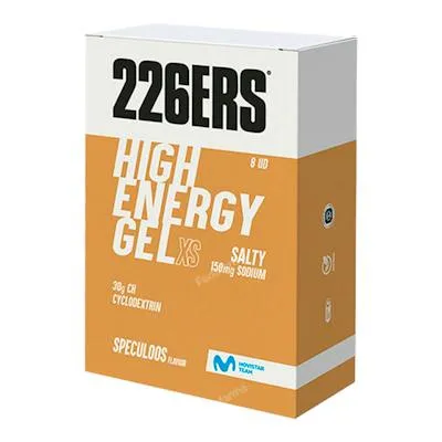 Estuche 8 uds. high energy gel speculoos salty 150 mg 45 g, 226ers