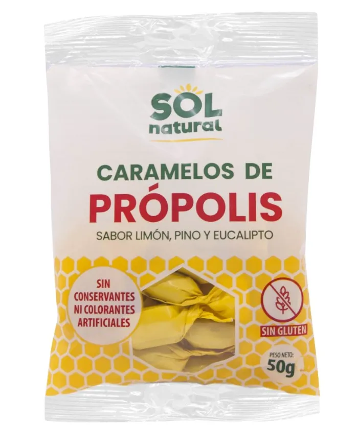 Caramelle alla propoli busta 50 g, Sol Natural