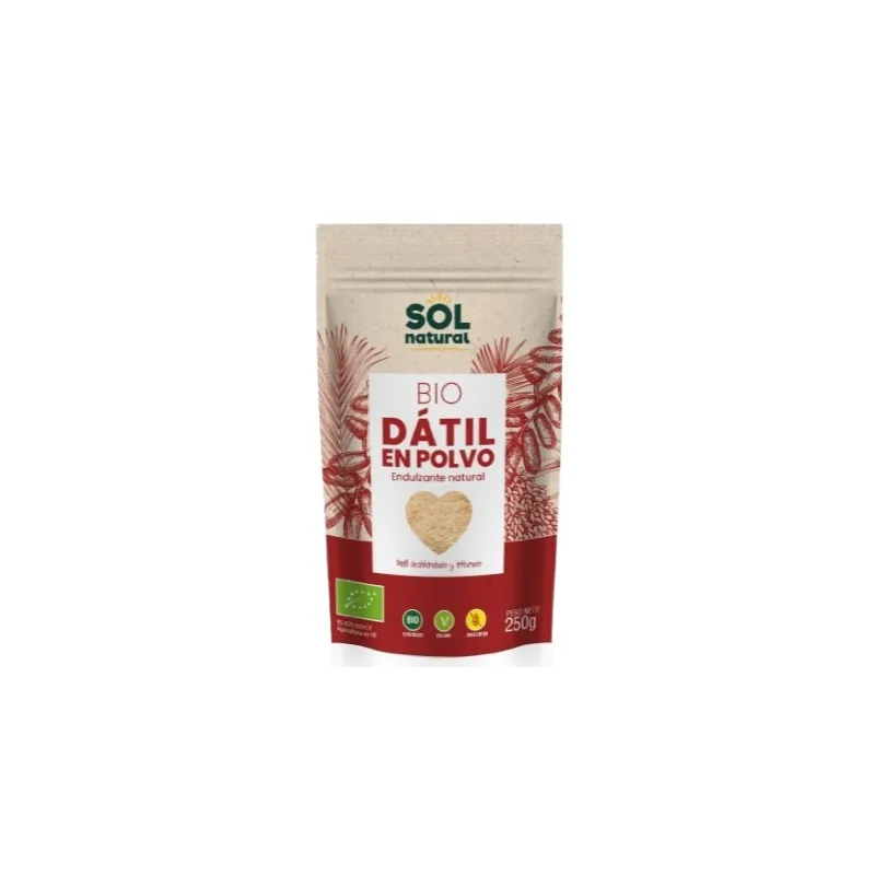 Datte en poudre ( édulcorant ) BIO 250 g, Sol Natural