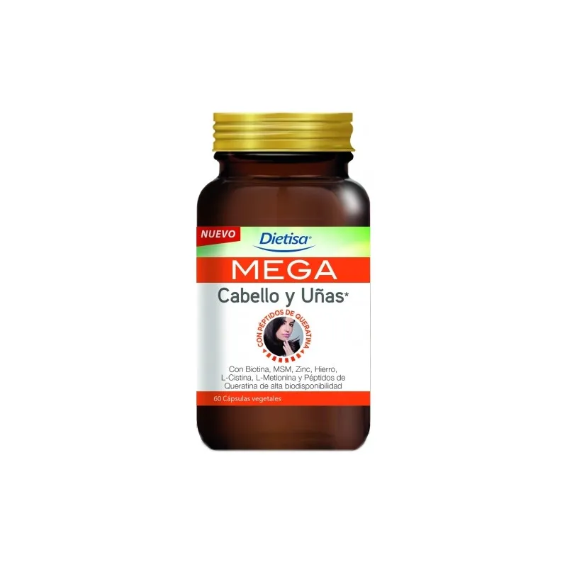 Mega cabello uñas 60 cápsulas, Dietisa