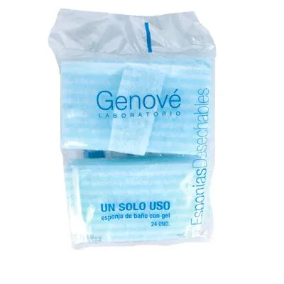 Esponja gel baño 24 uds., Genove