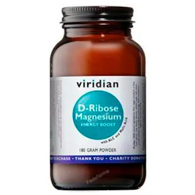 D-ribosa-magnesio con acetil l-carnitina 180 g, Viridian