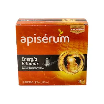 Apisetum energía vitamax 18 viales, Apiserum