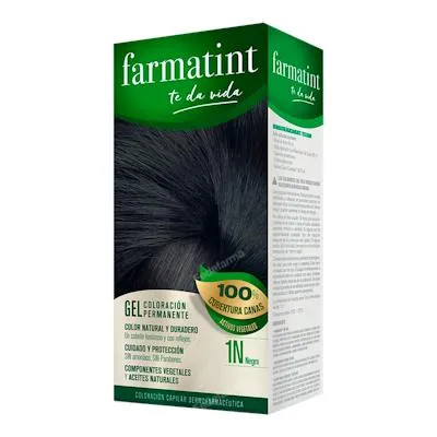 Gel 1N negro 135 ml, Farmatint