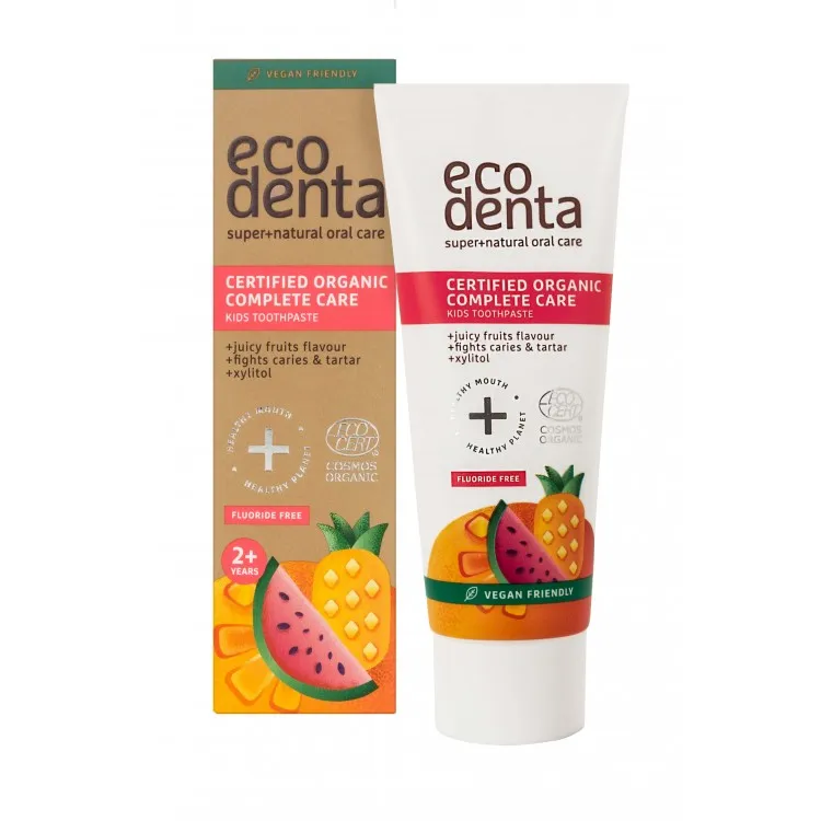 Pasta de Dientes Infantil Cuidado Completo Frutas 75 ml, Ecodenta