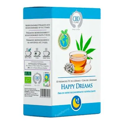 Infusión cannabis happy dreams BIO 10 uds., Cbd Cure