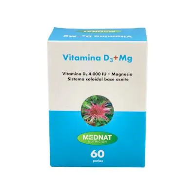 Vitamina D3 + magnesio 60 perlas, Mednat