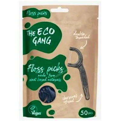 Floss pick carbón activo 50 uds., The Eco Gang