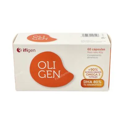 Oligen DHA 80% tg enzimatico 60 cápsulas, Ifigen