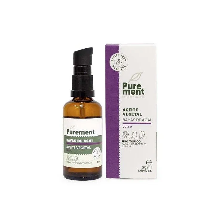Huile végétale d'Acaï BIO 50 ml, Purement