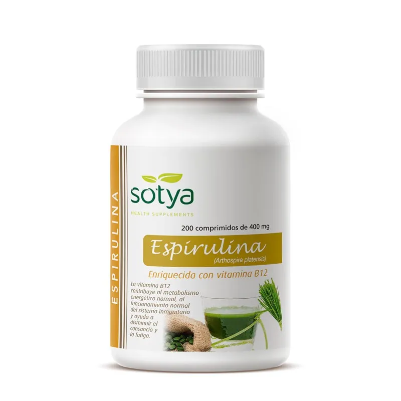Spirulina 400 mg 200 tabletten, Sotya