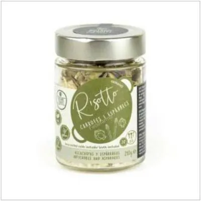 Risotto de boletus con alcachofas sin gluten 210 g, Botanic&fruits