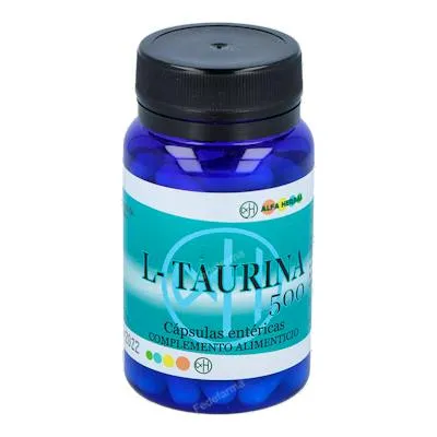 L-taurina 500 mg 60 cápsulas, Alfa Herbal