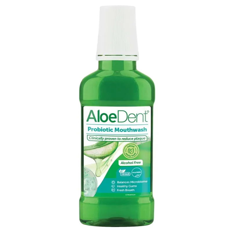 Colutorio aloe vera probiotico sin fluor, Aloedent