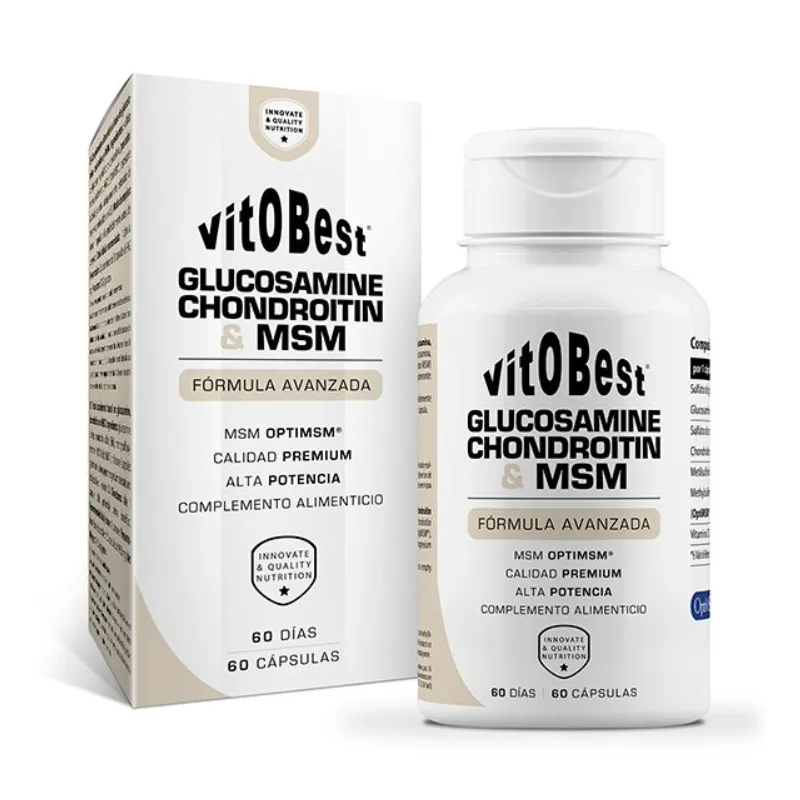 Glucosamina condroitina msm vitobest 60 cápsulas, Vit.o.best