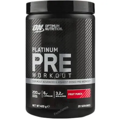 On platinum pre workout fruit punch 420 g, Optimum Nutrition