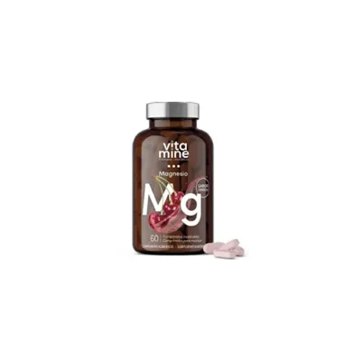 Magnesio 150 mg mastic. sabor cereza 60 comprimidos, Herbora