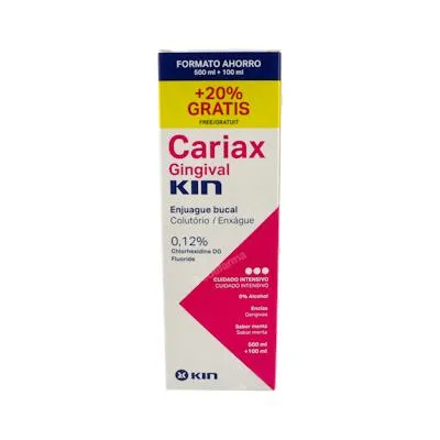 Cariax gingival encias pack colutorio 500 ml 100 ml, Kin