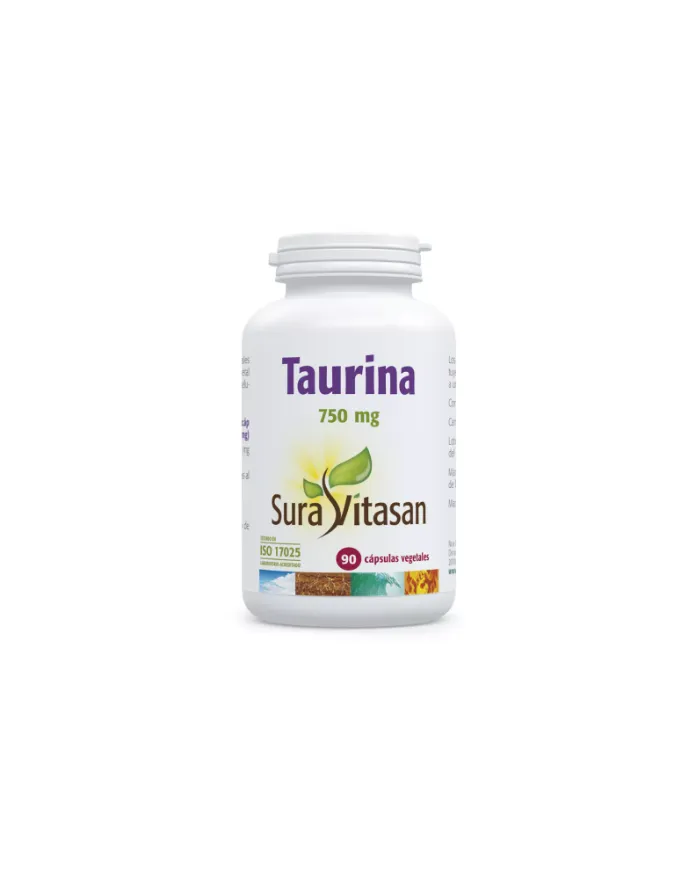 Taurina 750 mg 90 cápsulas, Sura Vitasan