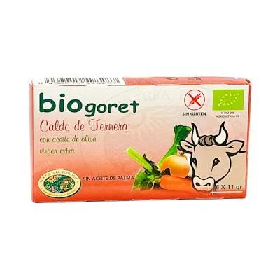 Cubitos de caldo de ternera BIO 66 g, Bionsan