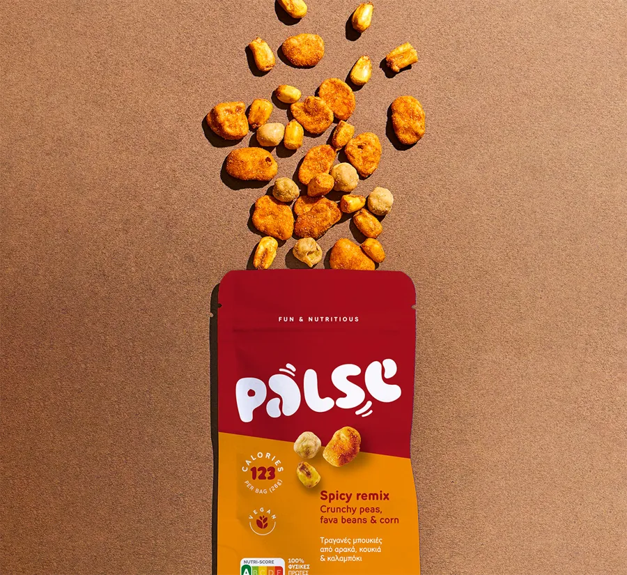Snack de guisantes, judías y maíz con remix picante 85 g, Palse · imagen 4