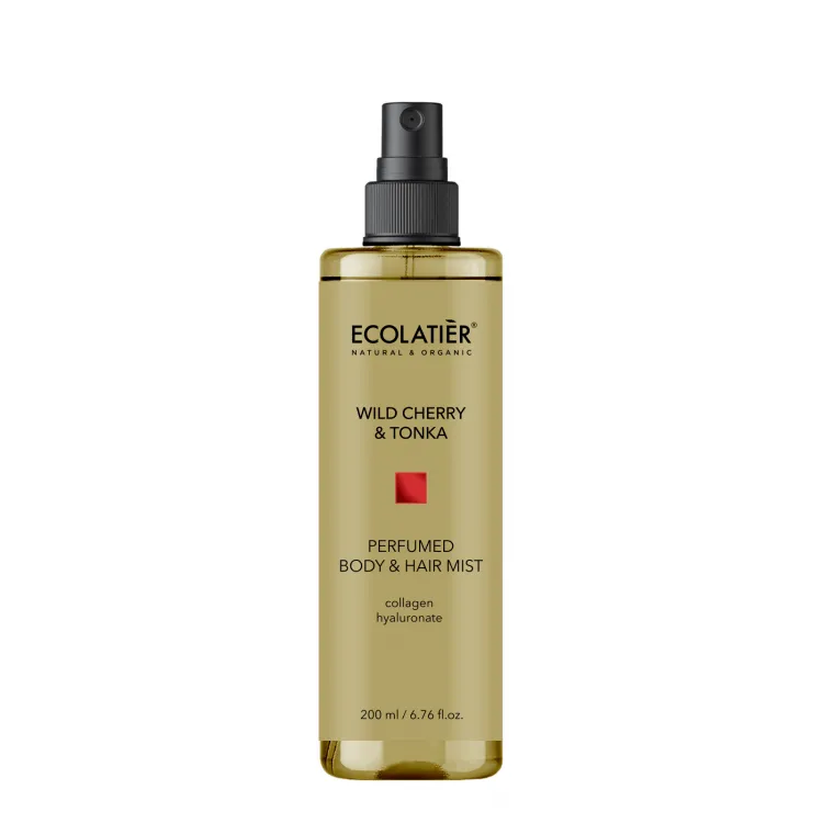 Geparfumeerde Mist Lichaam en Haar Wild Cherry & Tonka 200 ml, Ecolatier