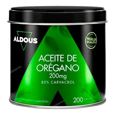 Aldous aceite de orégano 200 cápsulas, Aldous Bio