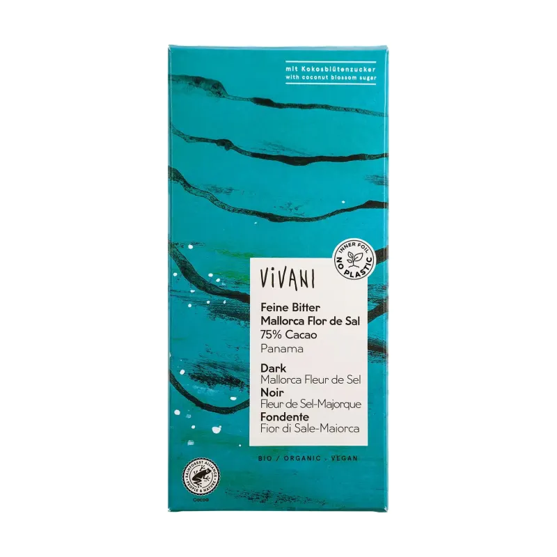 Dark chocolate Panama Mallorca sea salt, Vivani