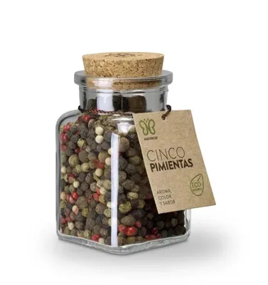 Cinco pimientas grano BIO 70 g, Naturcid