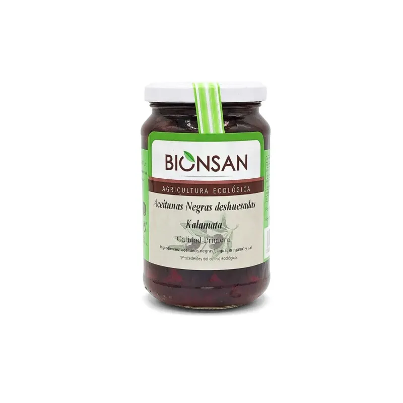 Schwarze entkernte Oliven Kalamata, Bionsan