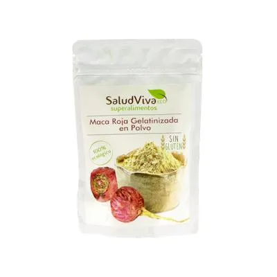 Red gelatinised maca powder gluten-free ORGANIC 250 g, Salud Viva