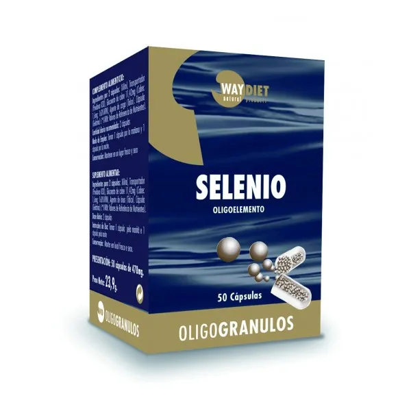 Selénio oligogranulo 50 cápsulas, Waydiet