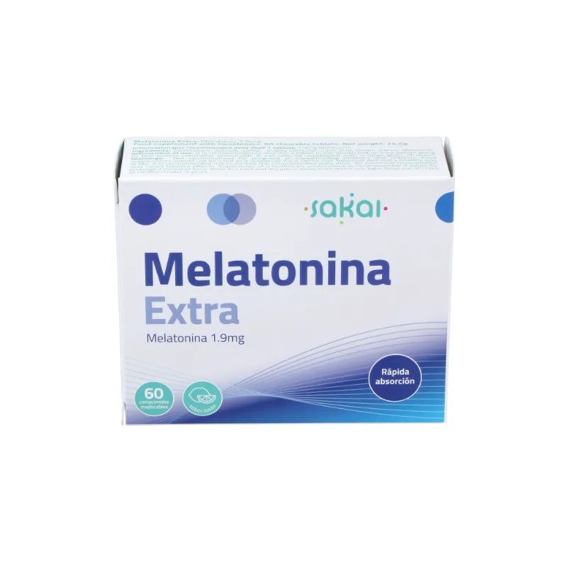 Melatonina extra masticable 60 comprimidos, Sakai