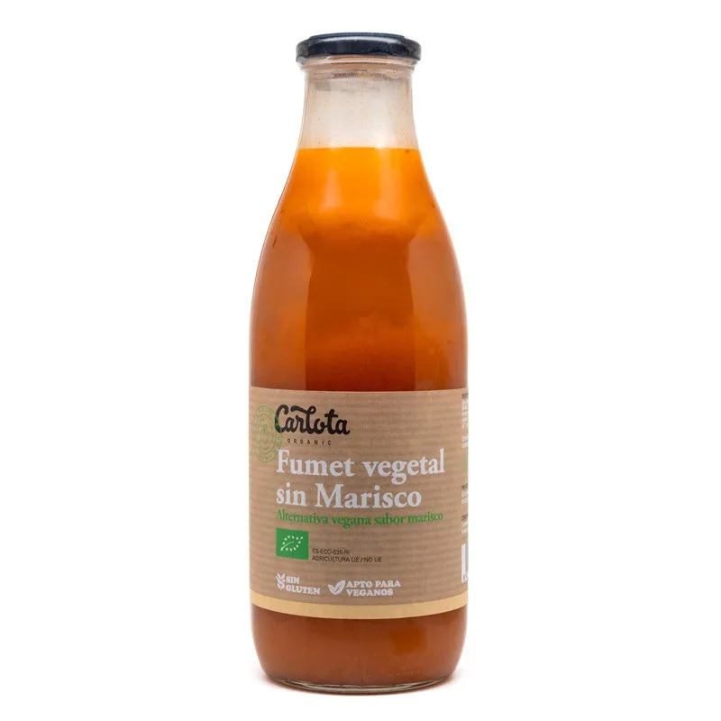 Fumet vegetal sin marisco carlota BIO 1 l, Carlota Organic