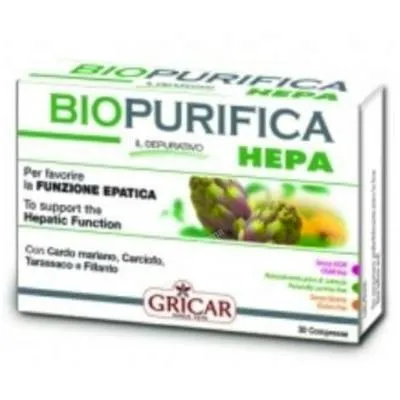 Biopurifica hepa 30 comprimidos, Gricar
