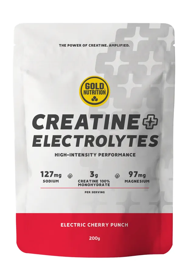 Goldnutrition creatine + electrolytes electric cherry punch 200 g, Gold Nutrition