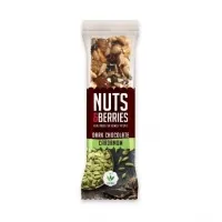 Barrita CHOCO-NEGRO-CARDAM 40 g, Nuts&berries