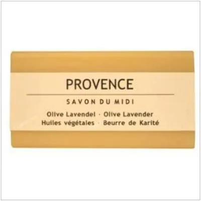 Jabón en pastilla de provence(lavanda-oliva) 100 g, Savon Du Midi