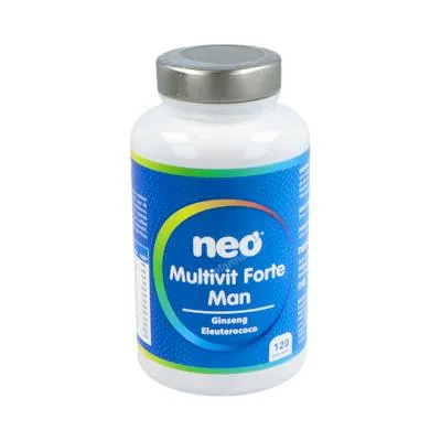 Multivit forte man ginseng eleuterococo 120 comprimidos, Neo