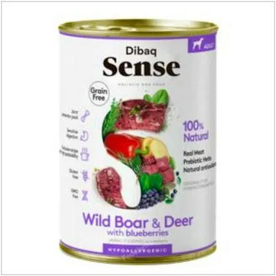 Dibaq Veterinaria dibaq sense ciervo-jabali perro adulto lata 380 g, Dibaq Vet