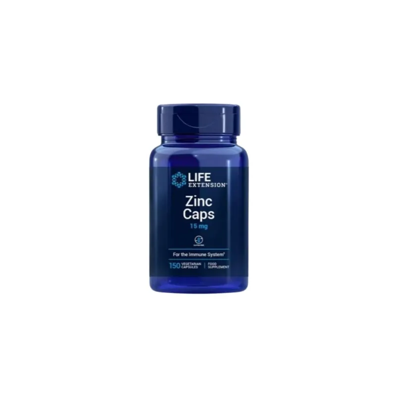 Zinc 15 mg s/g 150 cápsulas, Life Extension