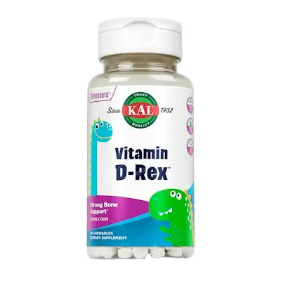 Rex vitamin D3 400UI 90 comprimidos masticables, Kal