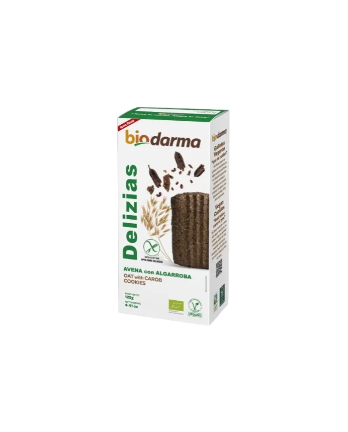 Delizias avena algarroba s/g biodarma 125 g, Bio Darma