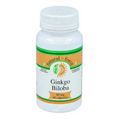 Ginkgo biloba 60 mg 90 cápsulas, Nutri-force