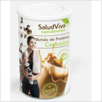 Batido de proteínas capuccino BIO 320 g, Salud Viva
