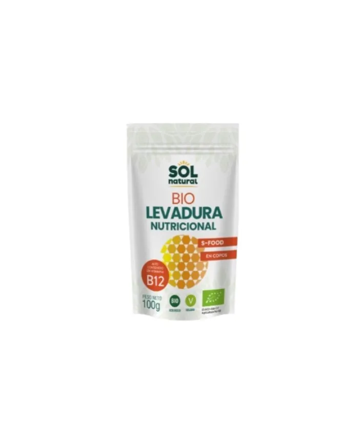 Levadura nutricional+b12 BIO 100 g, Sol Natural
