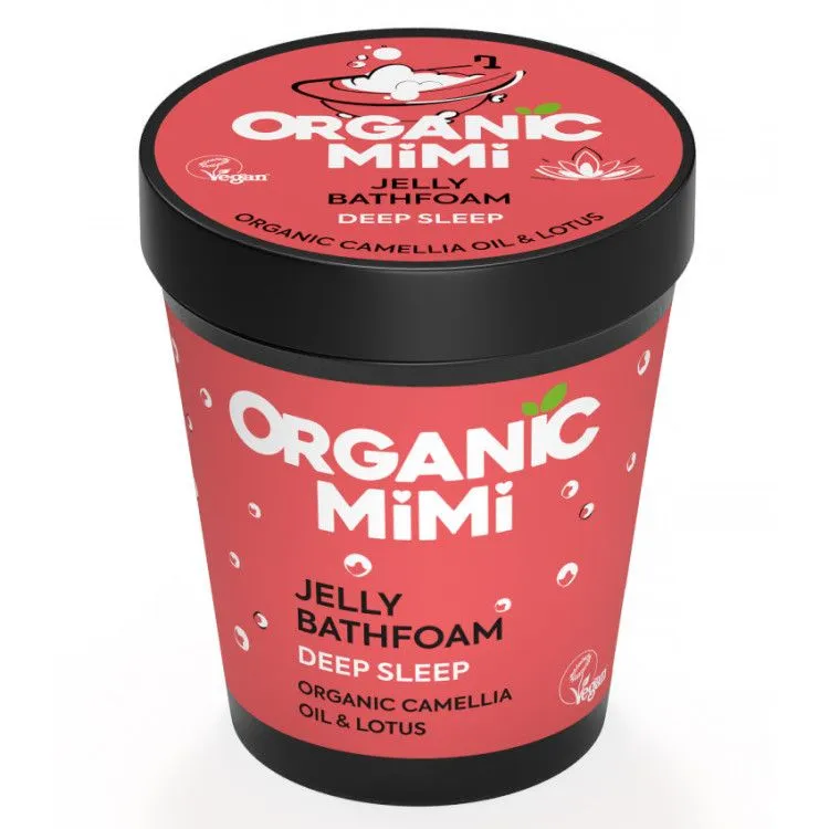 Espuma Gelatina de Baño Sueño Profundo Camelia y Loto 200 ml, Organic Mimi